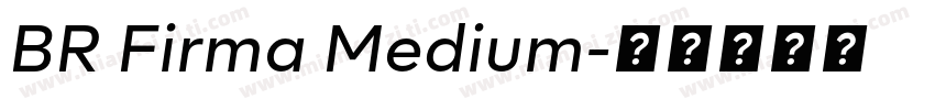 BR Firma Medium字体转换